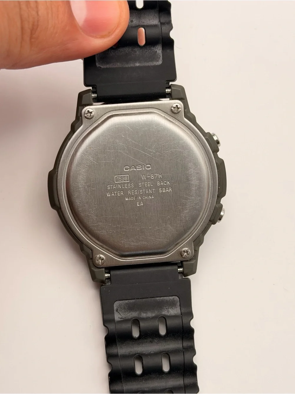 Casio Illuminator W87H-1V, black/Gray, Tested